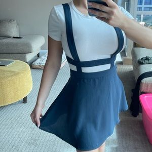 Navy cage dress